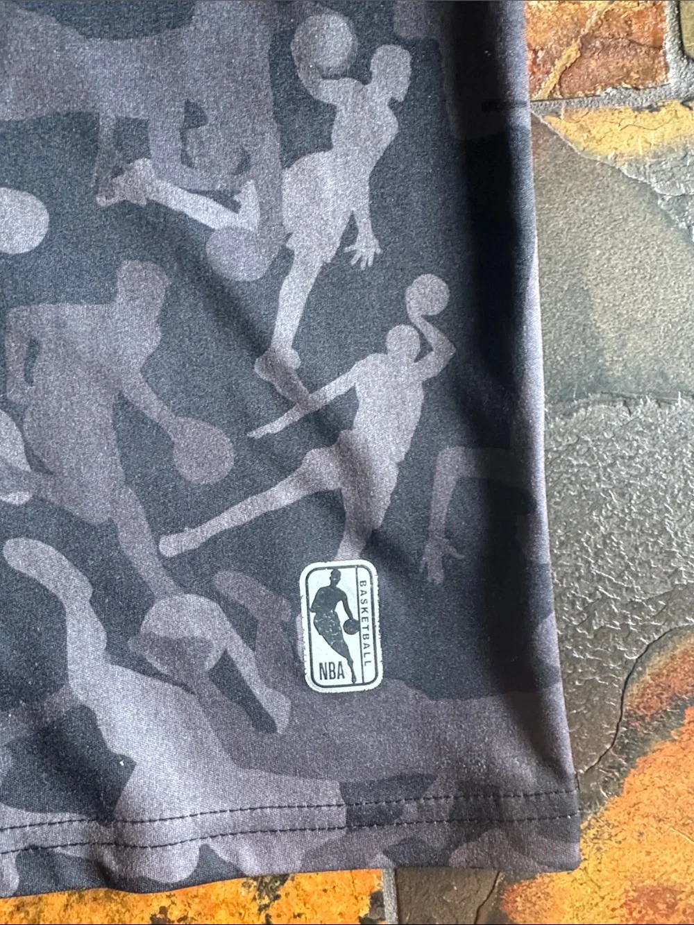 NBA Black & Gray Camo Short-Sleeve Tee (1014)